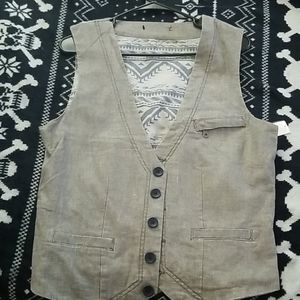 Gray womans Vest